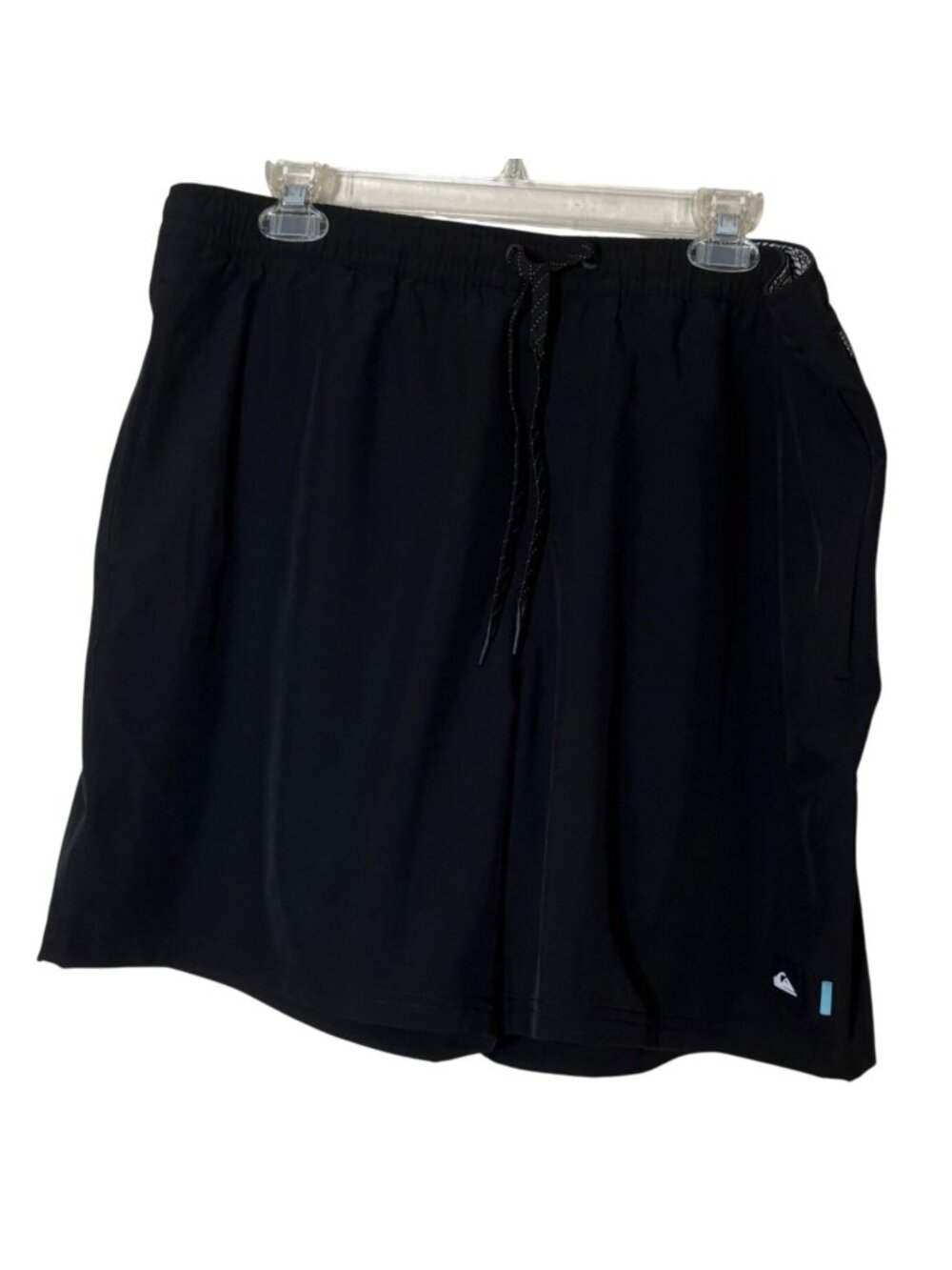 Quiksilver Waterman Men's XL Black Swim Volley Shorts 7in Quick Dry UPF50 NWT